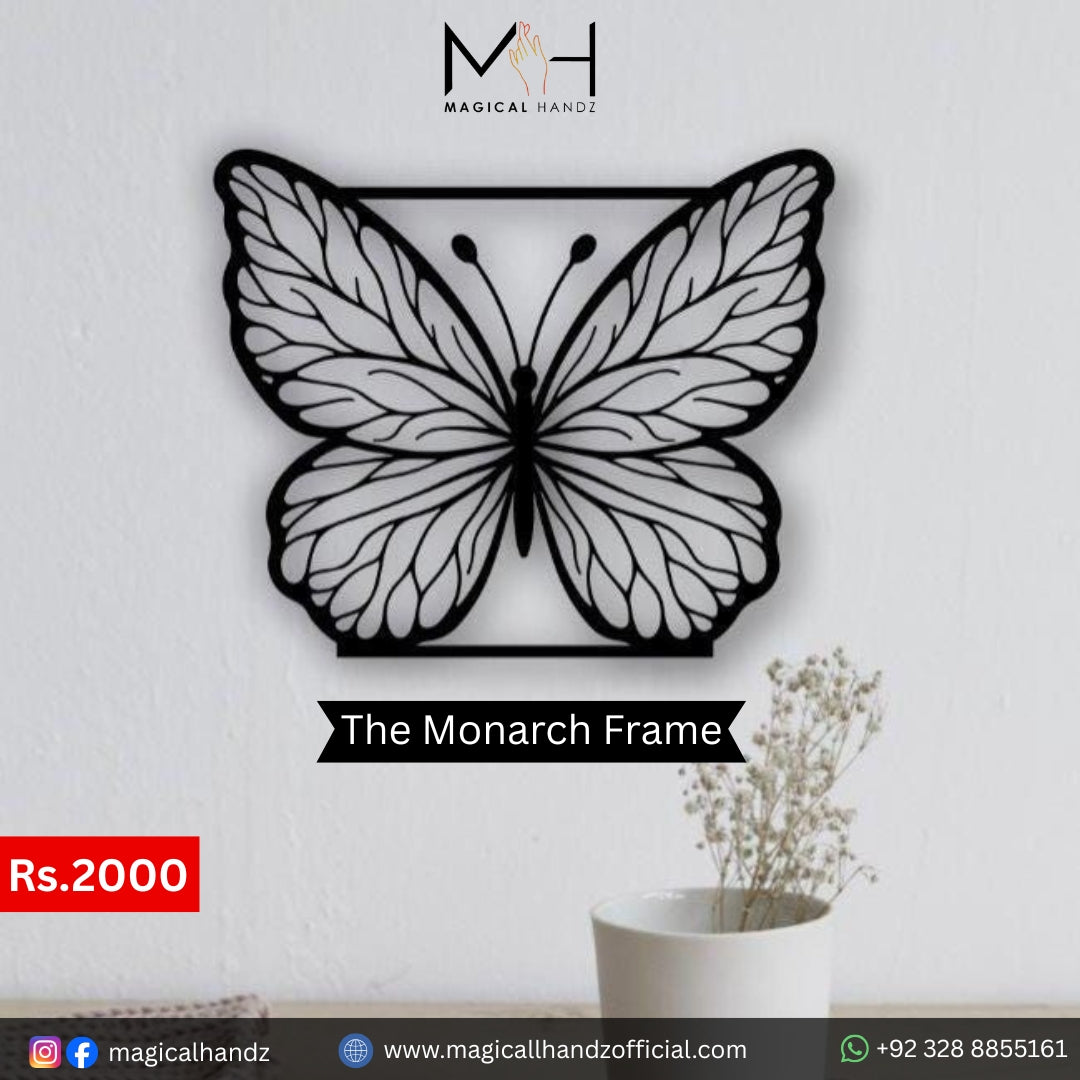 The Monarch Frame – Elegant Butterfly Wall Art